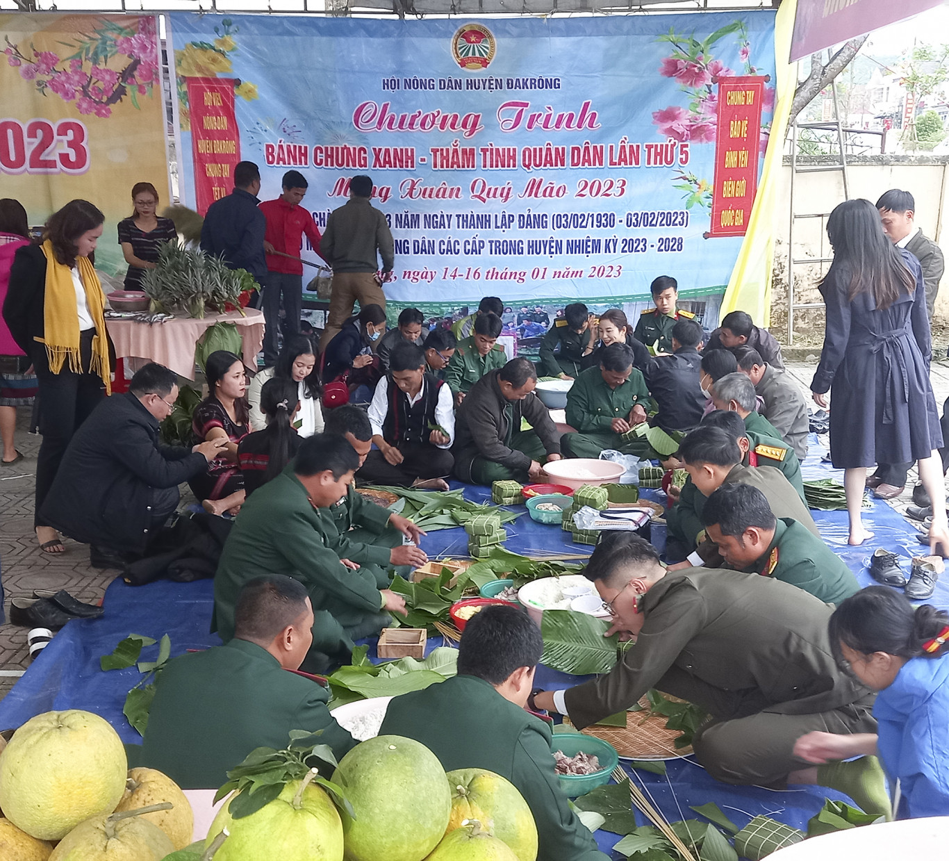 Chương tr&igrave;nh B&aacute;nh chưng xanh - thắm t&igrave;nh qu&acirc;n d&acirc;n